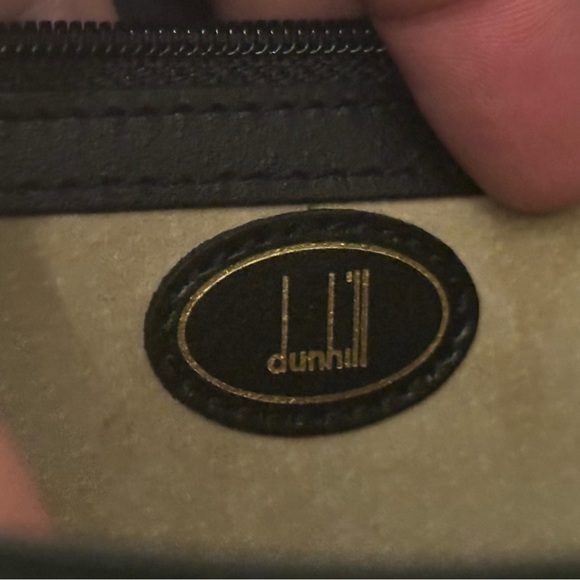 Dunhill Vintage Black Leather Document Clutch with Gold Lock - Picture 9 of 11